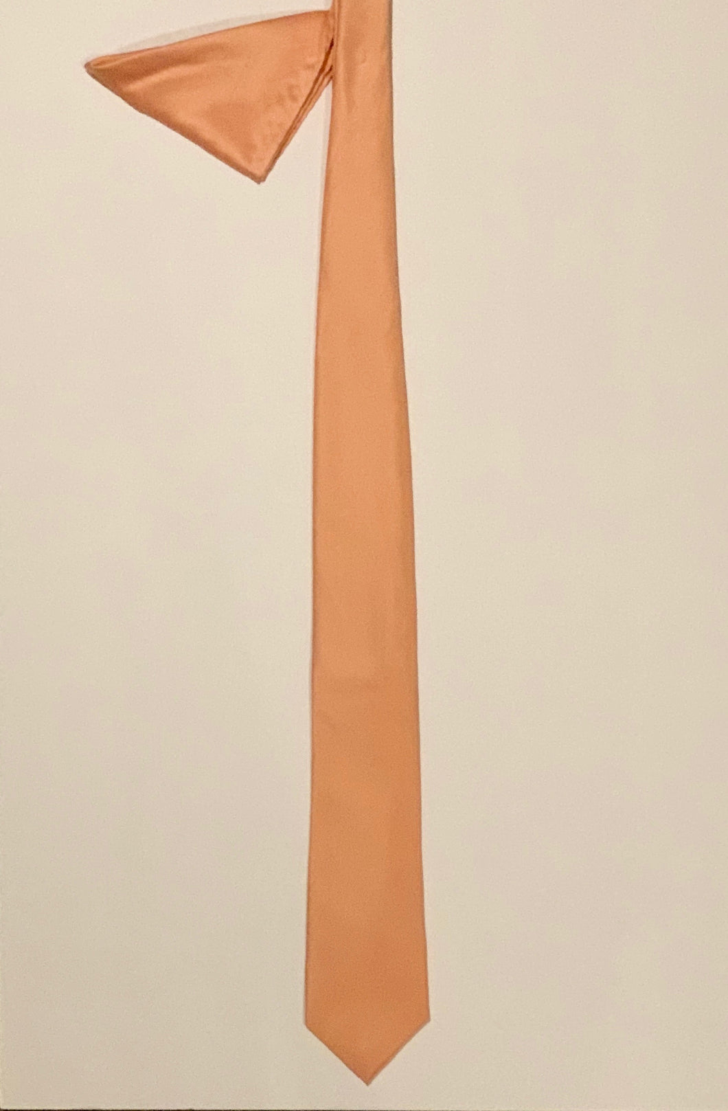 Coral Tie and Handkerchief