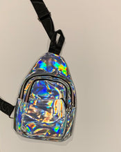 Load image into Gallery viewer, Iridescent Cross Sling Bag- GOLD OR SILVER
